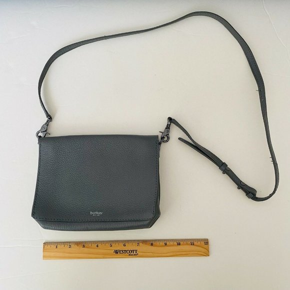BOTKIER - Gray Crossbody Leather Purse -  ($228) - Picture 2 of 6